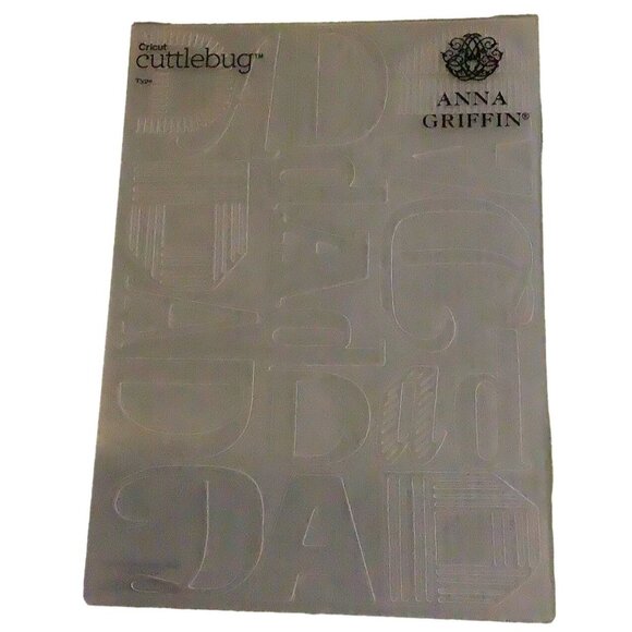 Anna Griffin Type Embossing Folder - Picture 1 of 1